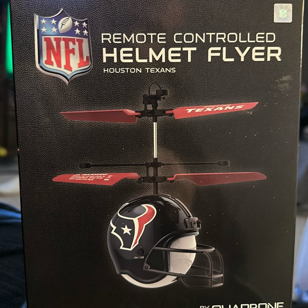Brand New Houston Texans NFL Remote Controlled Figure Flyer.